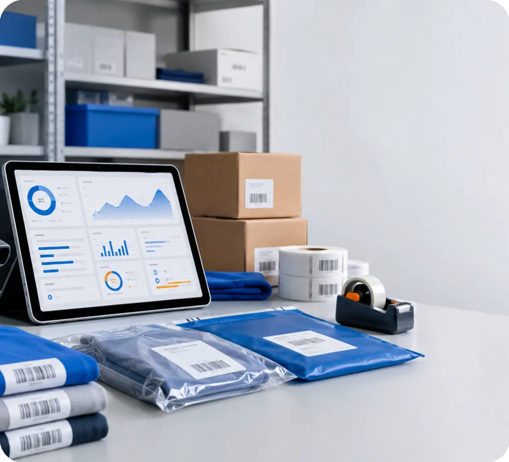 Panel para administrar productos, pedidos e inventario