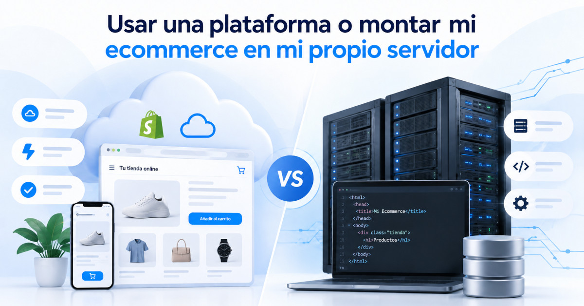 ¿Usar una plataforma o montar mi ecommerce en mi propio servidor?
